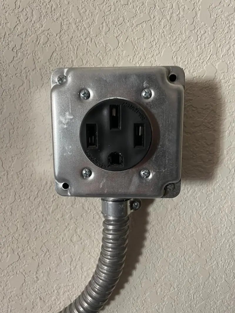 NEMA 14-50 outlet installed for Smart Home Electrical in Bryant