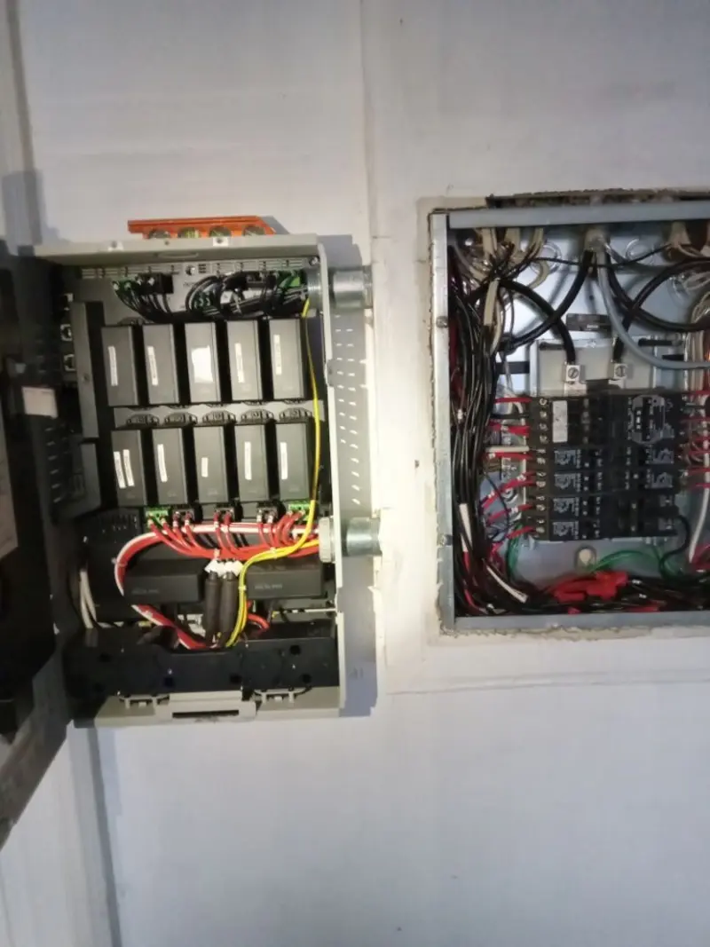 Electrical panel upgrade completed for Indoor Lighting Installation in Bryant